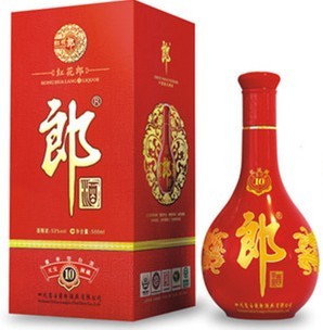 郎酒红花郎十年53度 酱香型白酒 酒类批发 郎酒系列